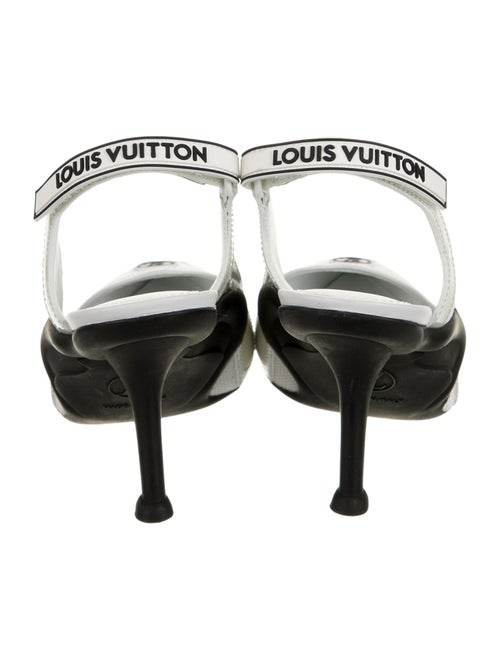 Louis Vuitton LV Monogram Leather Slingback Pumps