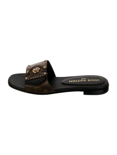 Louis Vuitton LV Monogram Studded Accents Slides