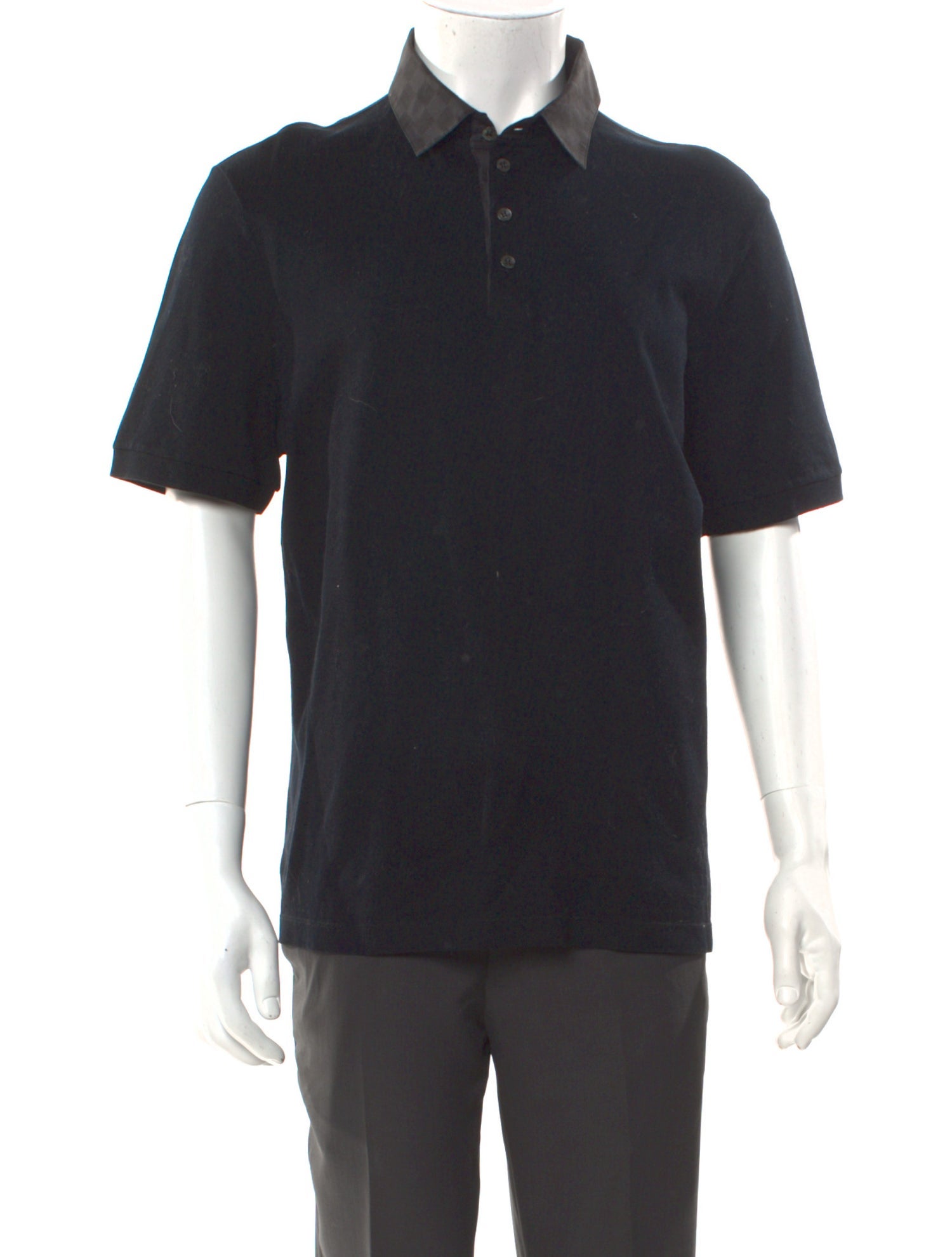 Louis Vuitton 2011 Damier Graphite Pattern Polo Shirt