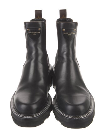 Louis Vuitton LV Monogram Leather Chelsea Boots