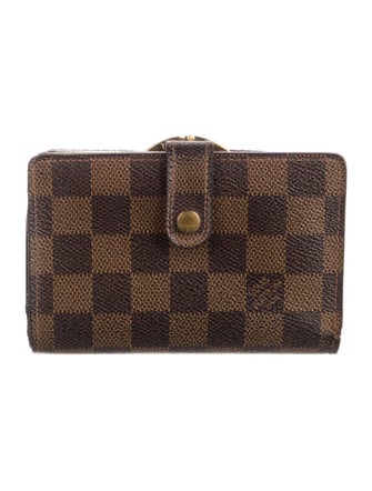 Louis Vuitton 2002 Damier Ebene Pattern French Purse