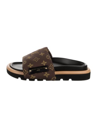 Louis Vuitton Monogram Pattern Nylon Slides