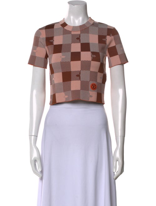 Louis Vuitton 2023 Plaid Print Crop Top