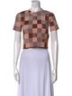 Louis Vuitton 2023 Plaid Print Crop Top