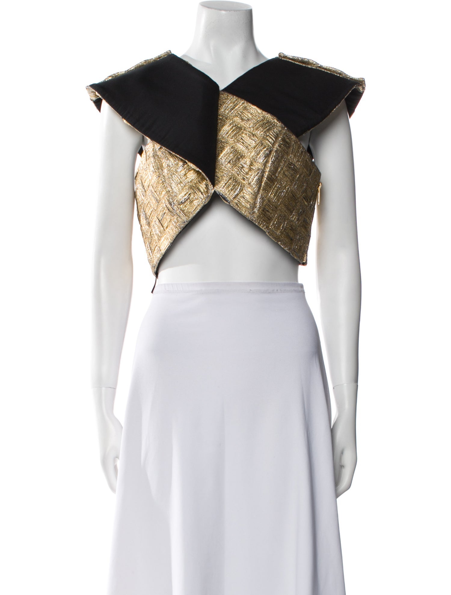 Louis Vuitton 2023 Colorblock Pattern Crop Top w/ Tags