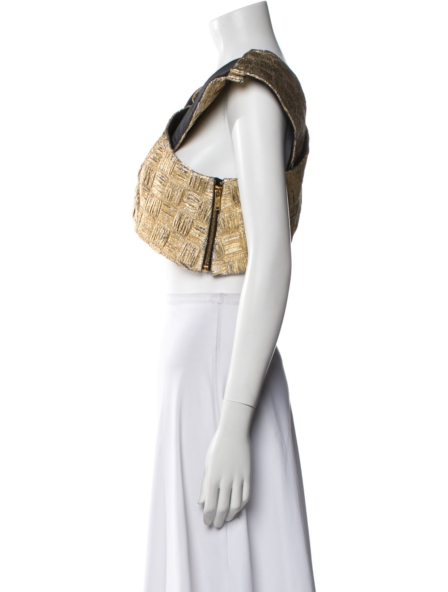 Louis Vuitton 2023 Colorblock Pattern Crop Top w/ Tags