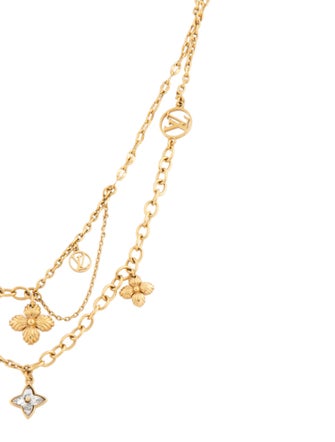 Louis Vuitton Blooming Strass Double Strand Necklace