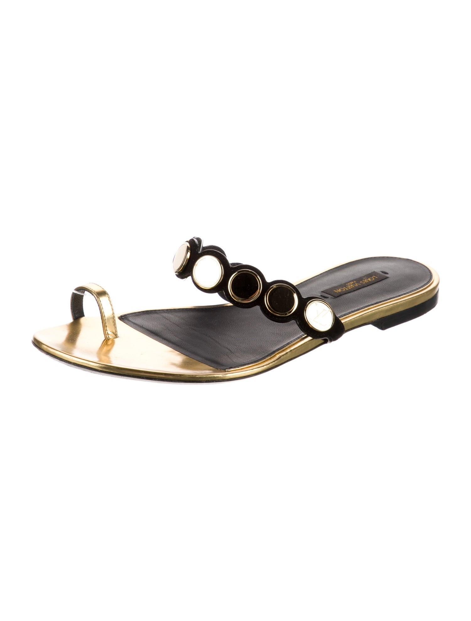 Louis Vuitton Leather Slides