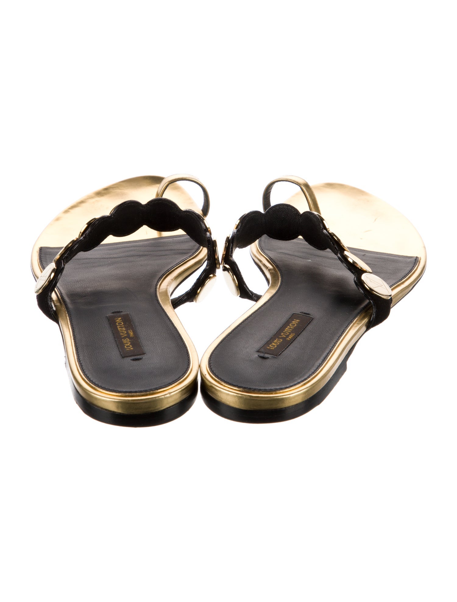 Louis Vuitton Leather Slides