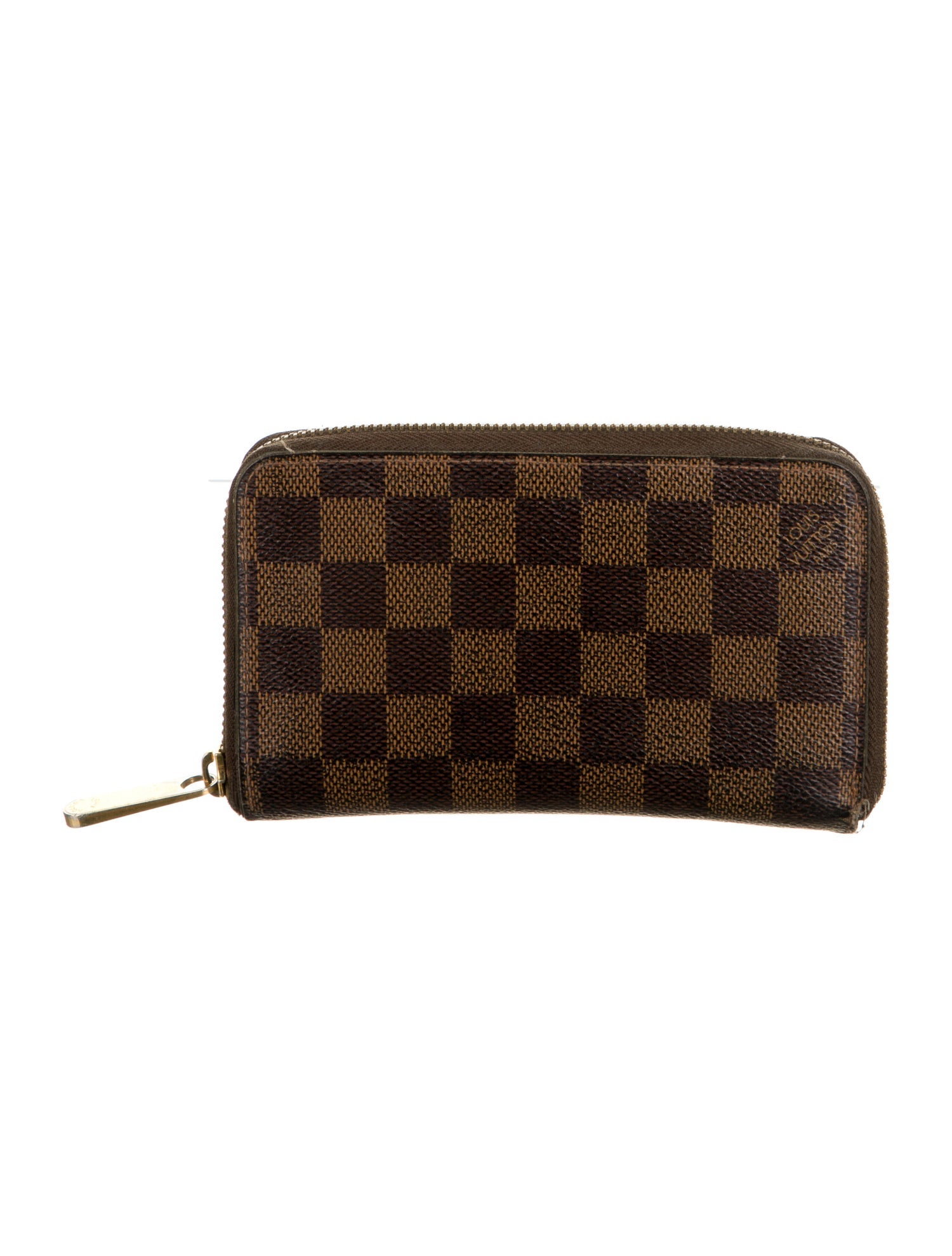 Louis Vuitton 2013 Damier Ebene Pattern Zippy Compact Wallet