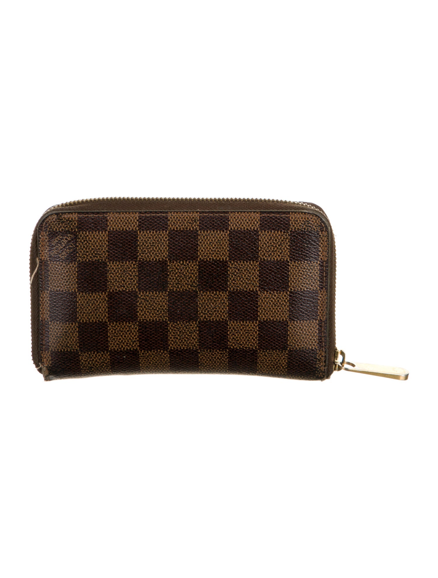 Louis Vuitton 2013 Damier Ebene Pattern Zippy Compact Wallet