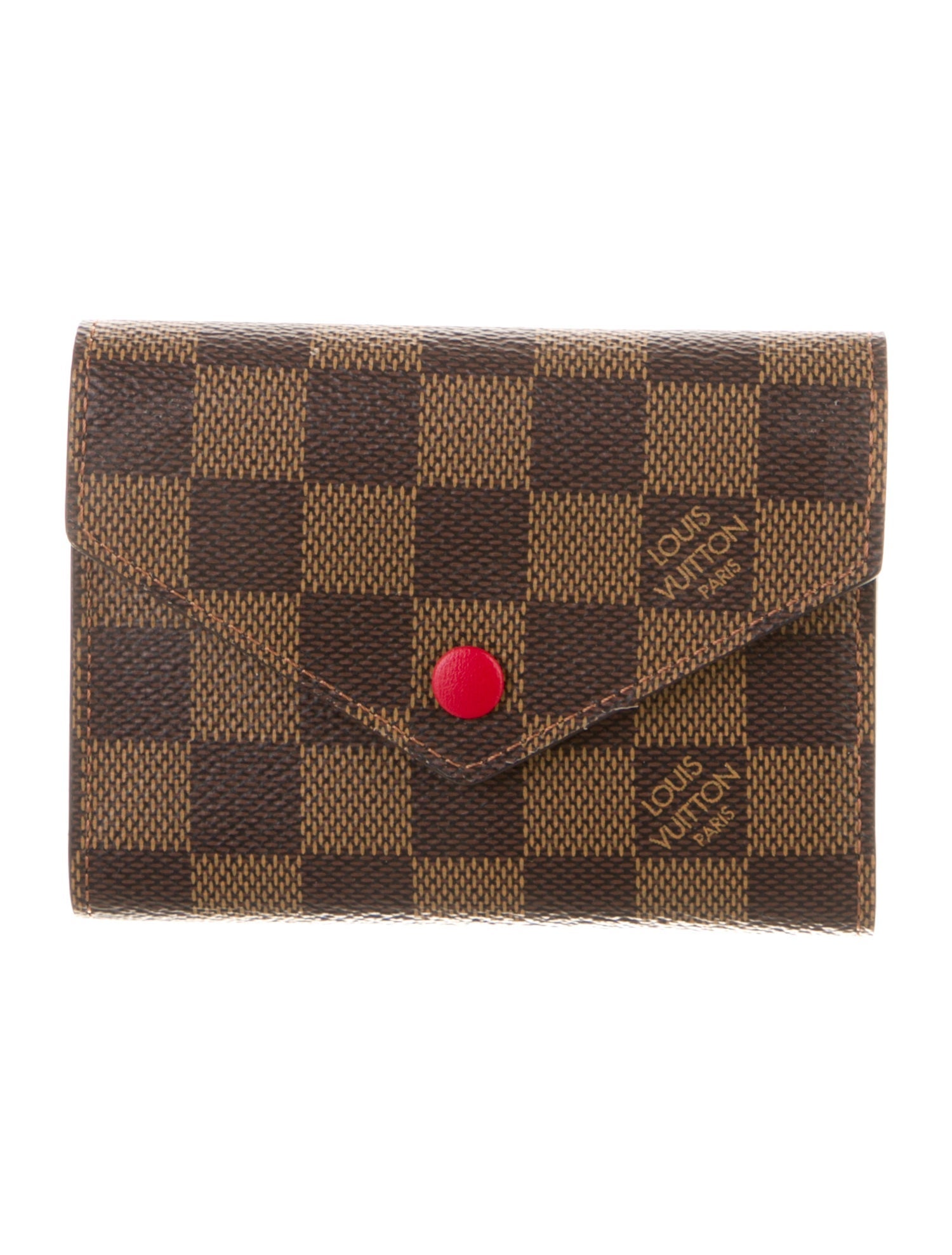 Louis Vuitton 2019 Damier Ebene Pattern Victorine Wallet