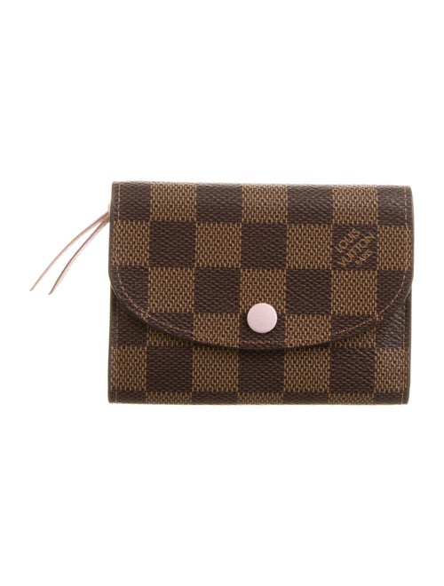 Louis Vuitton Damier Ebene Pattern Coated Canvas Wallet