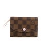 Louis Vuitton Damier Ebene Pattern Coated Canvas Wallet