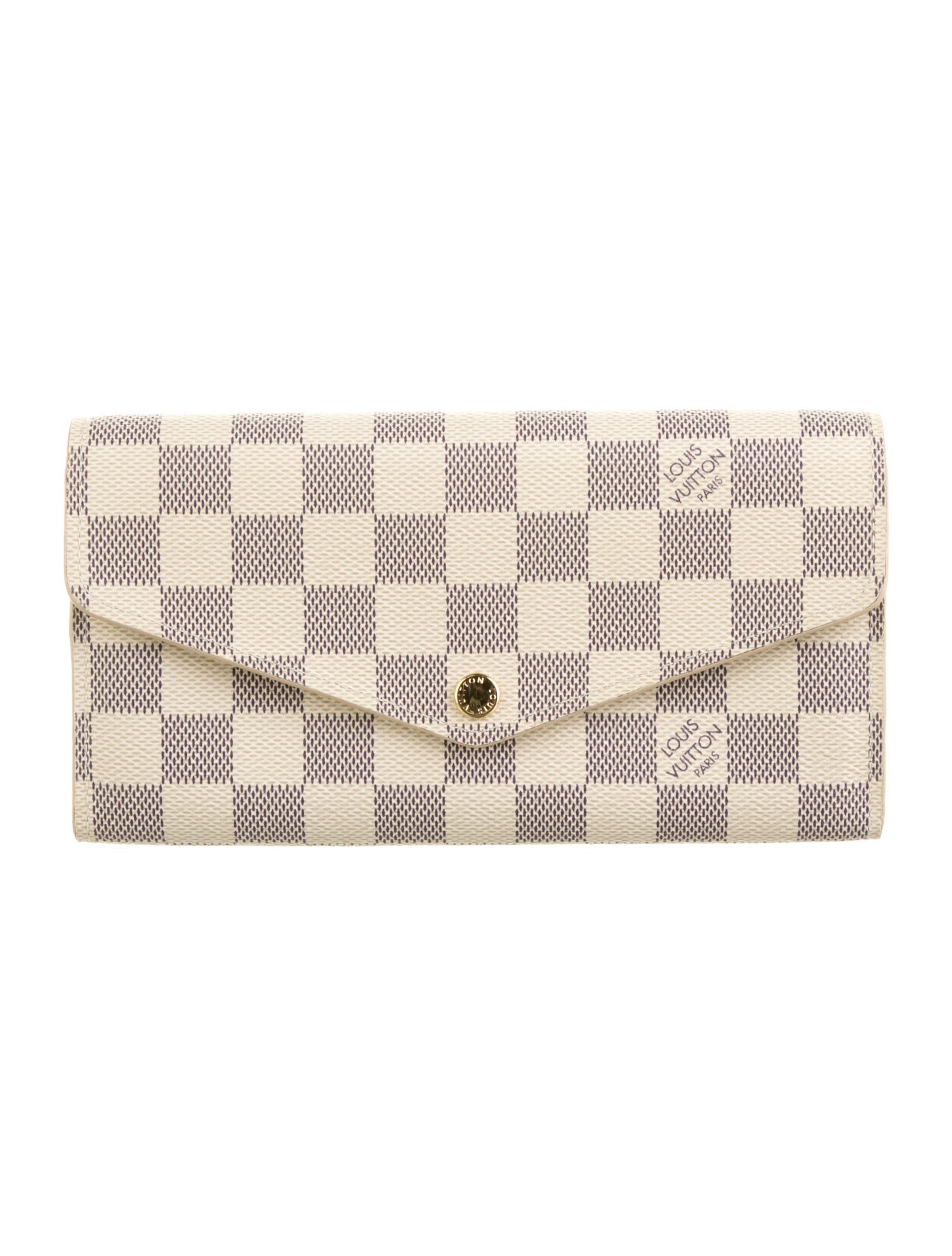 Louis Vuitton 2017 Damier Azur Pattern Sarah Wallet