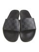 Louis Vuitton Monogram Eclipse Plaid Print Slides
