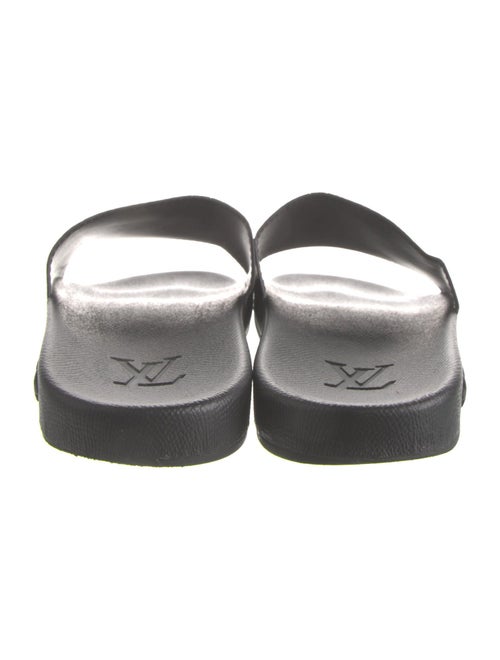 Louis Vuitton Monogram Eclipse Plaid Print Slides