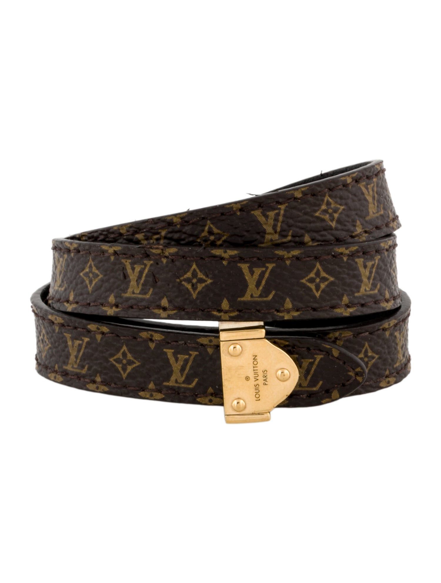 Louis Vuitton Monogram Canvas Triple Wrap Bracelet