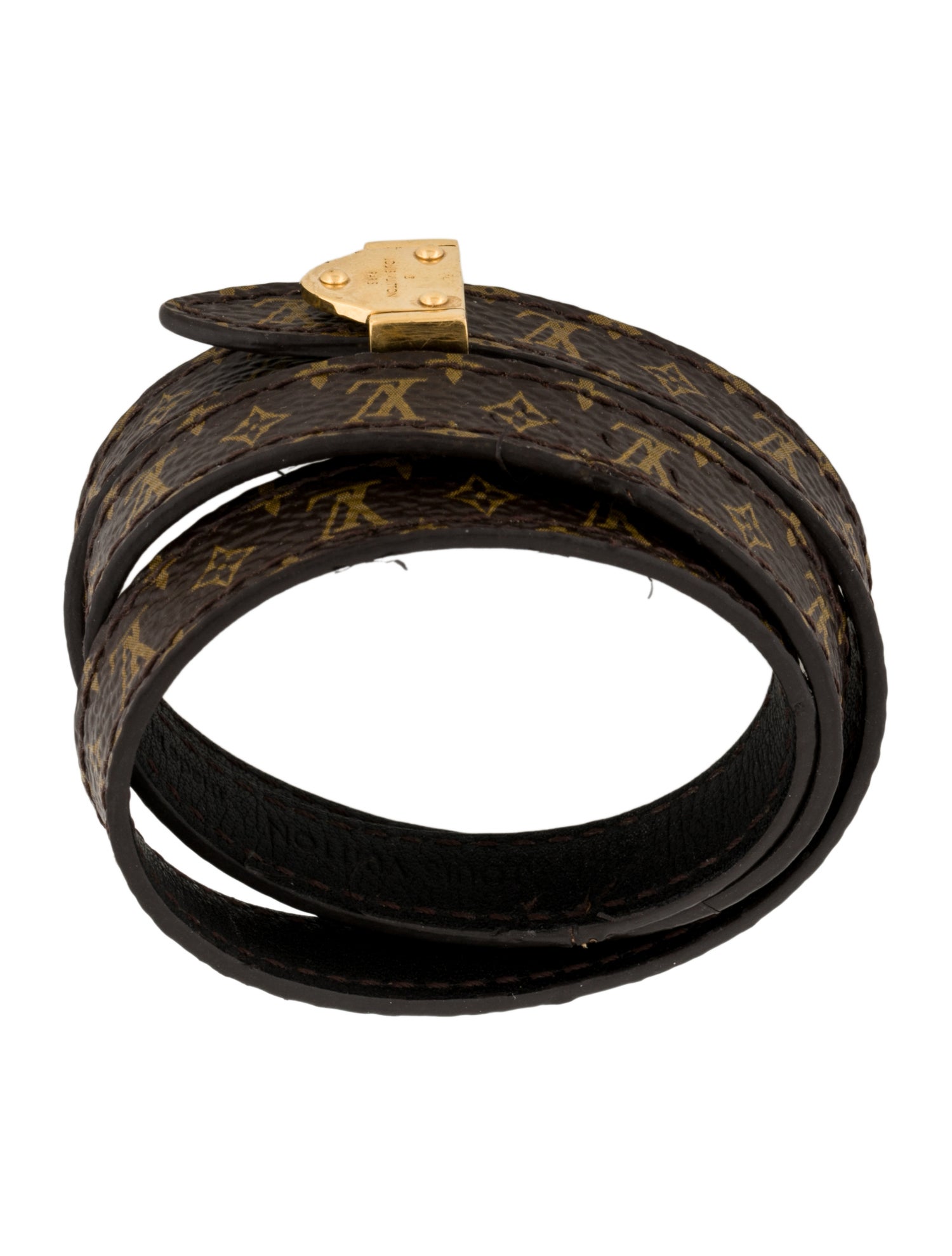 Louis Vuitton Monogram Canvas Triple Wrap Bracelet