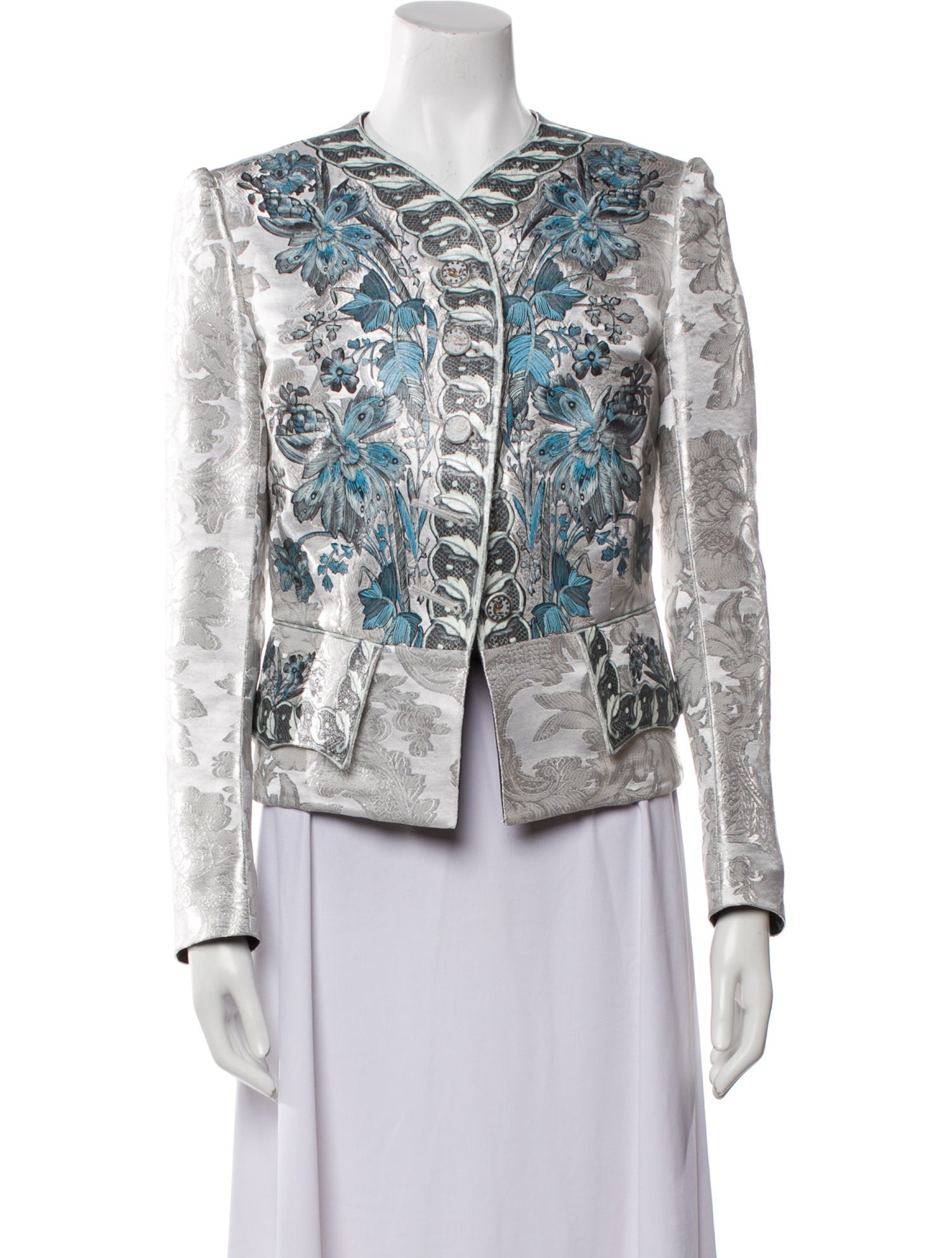 Louis Vuitton 2018 Tweed Pattern Evening Jacket