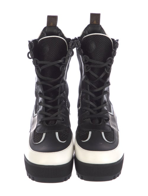 Louis Vuitton Laureate LV Monogram Combat Boots