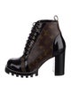 Louis Vuitton Monogram Pattern Combat Boots