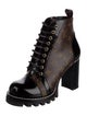 Louis Vuitton Monogram Pattern Combat Boots