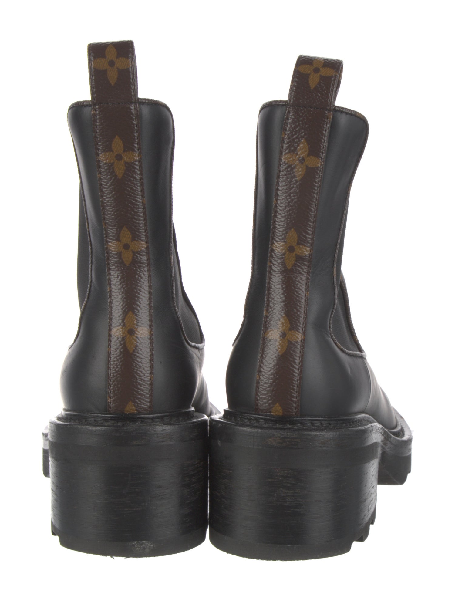 Louis Vuitton LV Monogram Leather Chelsea Boots