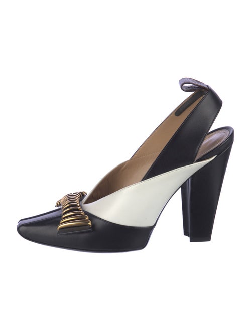 Louis Vuitton Leather Slingback Pumps