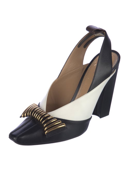 Louis Vuitton Leather Slingback Pumps