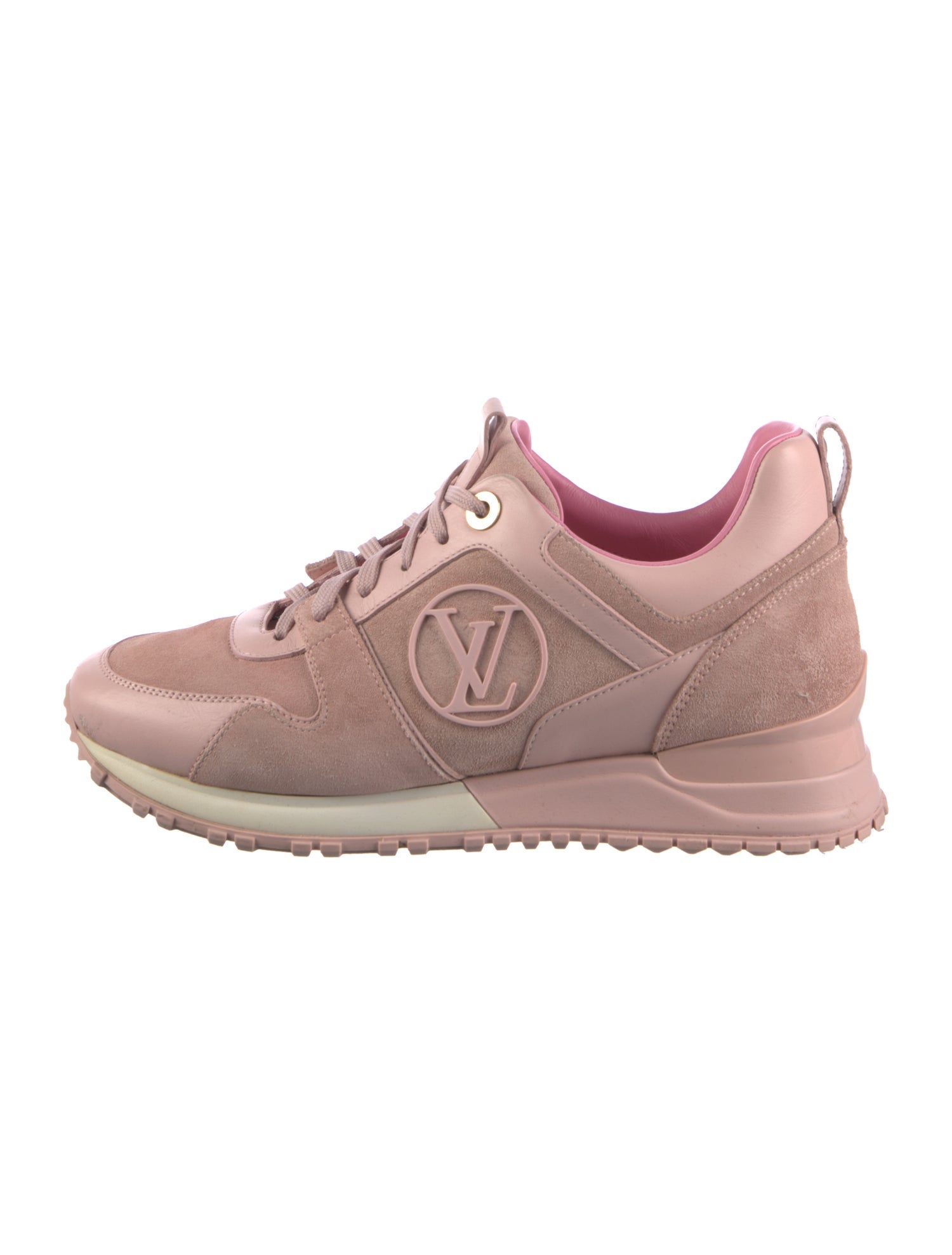 Louis Vuitton Suede Leather Trim Embellishment Sneakers