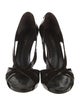 Louis Vuitton Patent Leather Cutout Accent Slingback Sandals