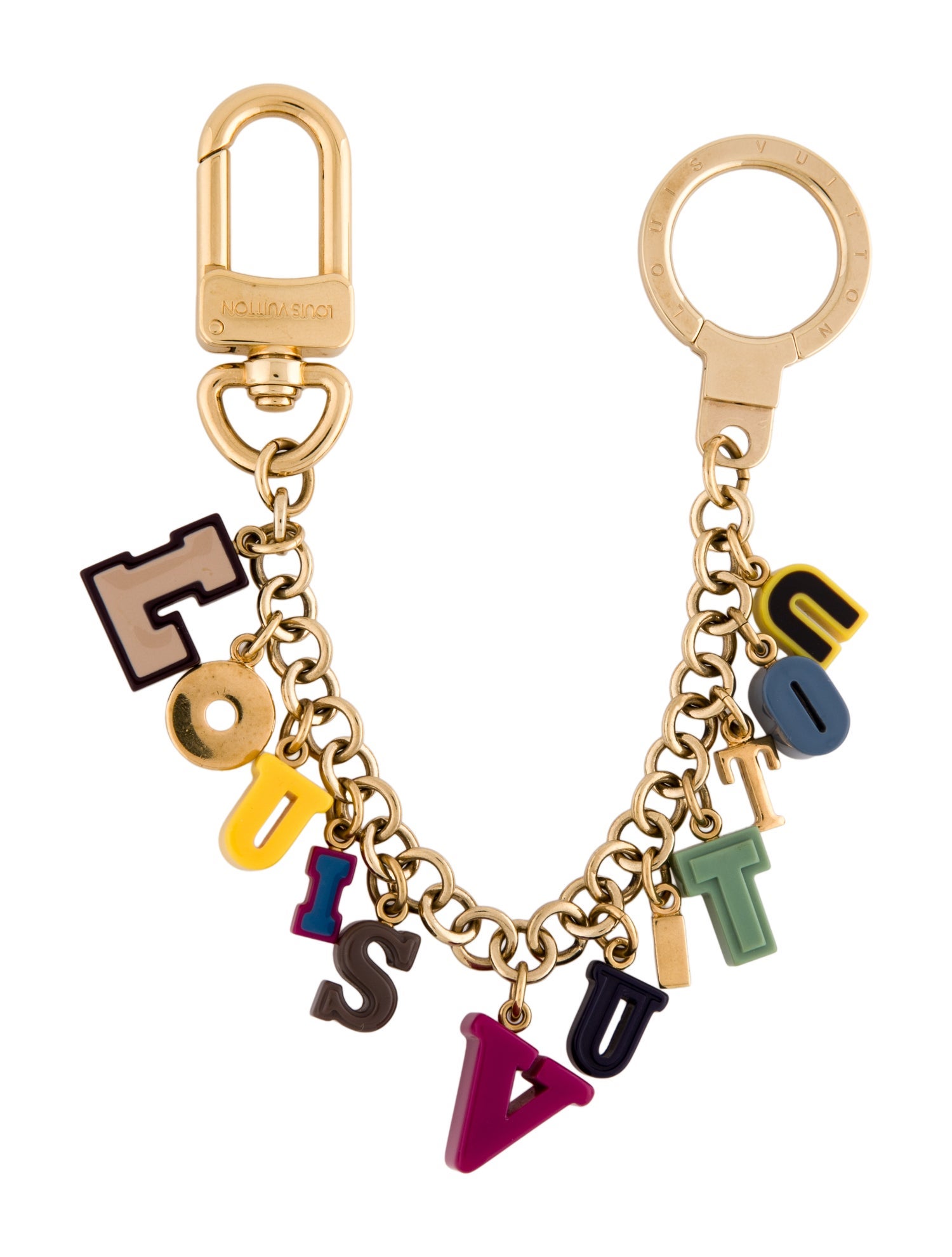 Louis Vuitton Multicolore Playtime Letters Key Holder & Bag Charm