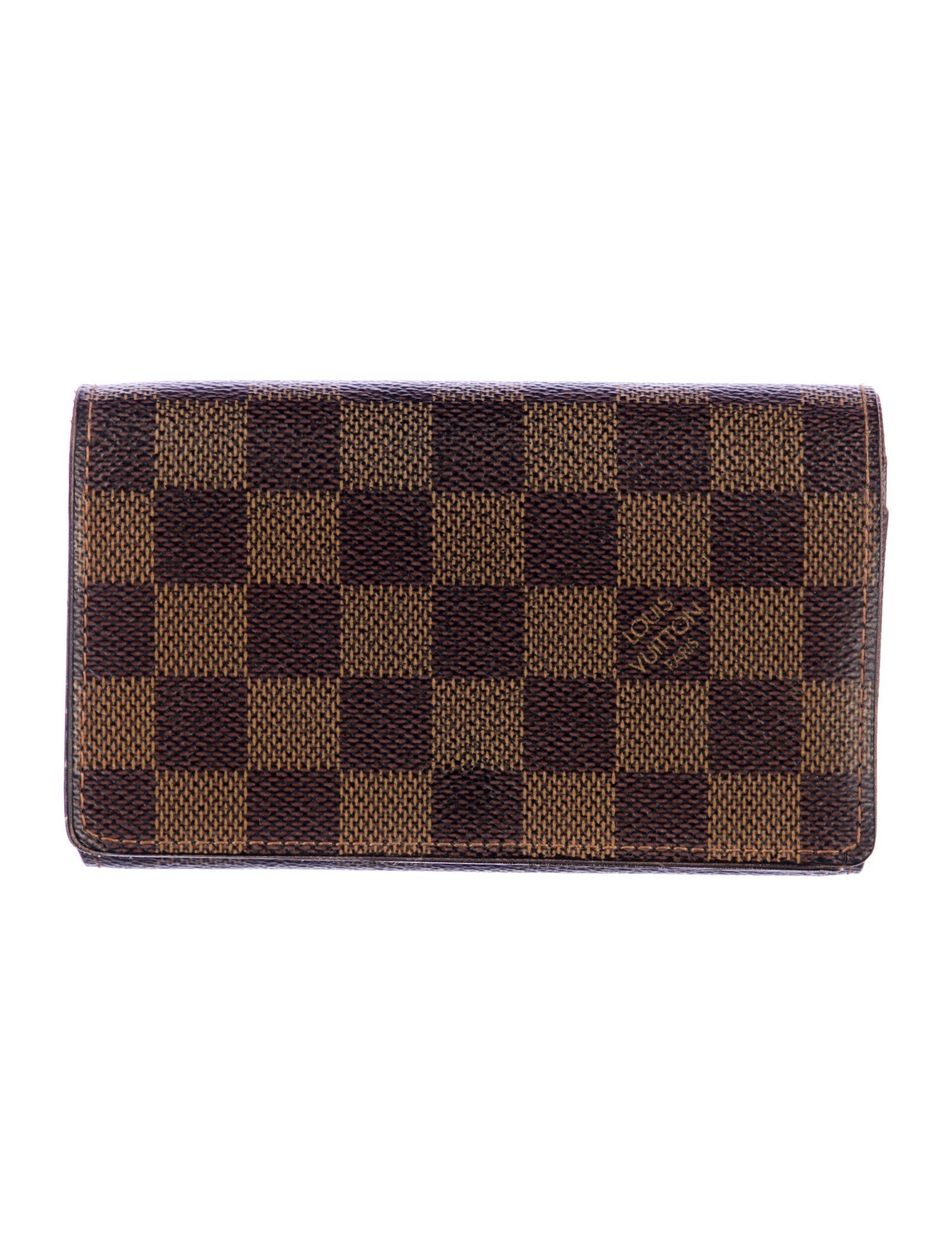 Louis Vuitton Damier Ebene Pattern Coated Canvas Trésor Wallet