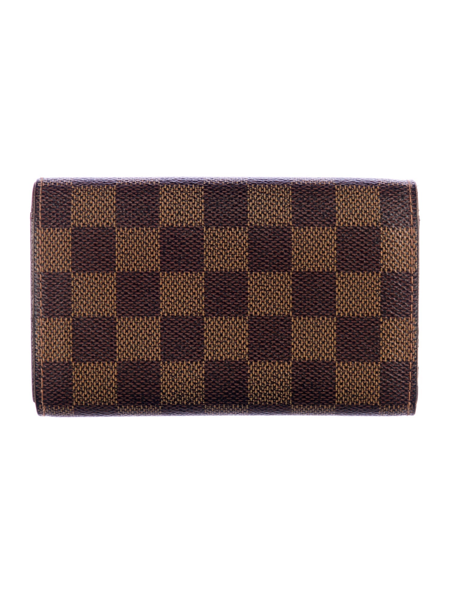 Louis Vuitton Damier Ebene Pattern Coated Canvas Trésor Wallet