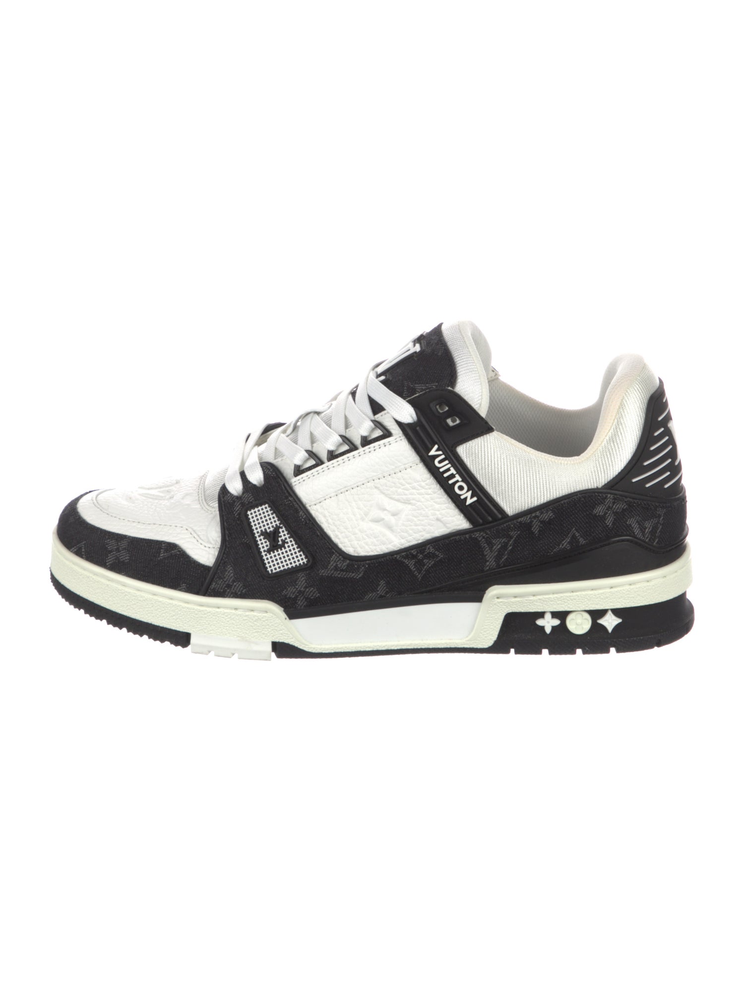 Louis Vuitton Signature Logo Leather Sneakers