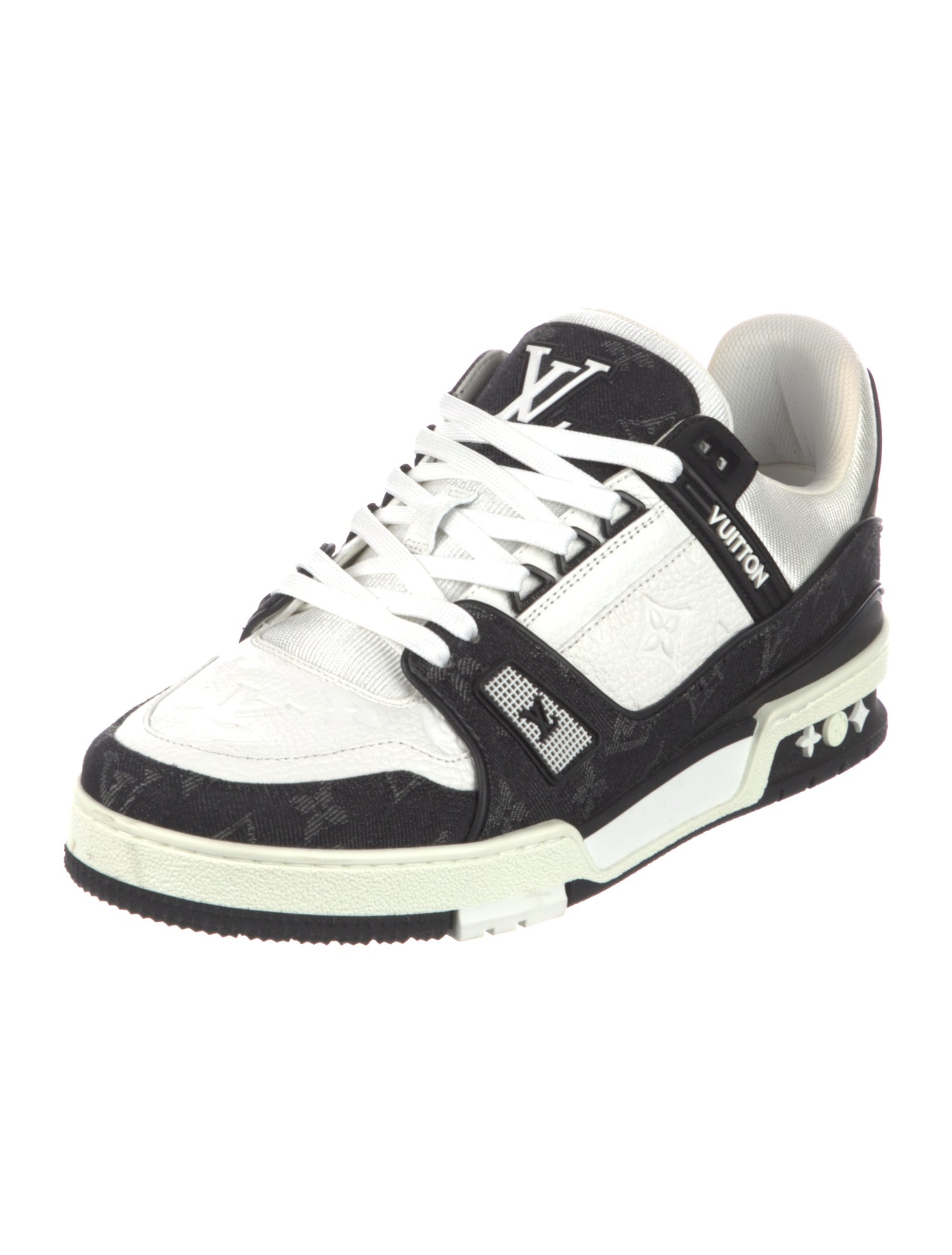 Louis Vuitton Signature Logo Leather Sneakers