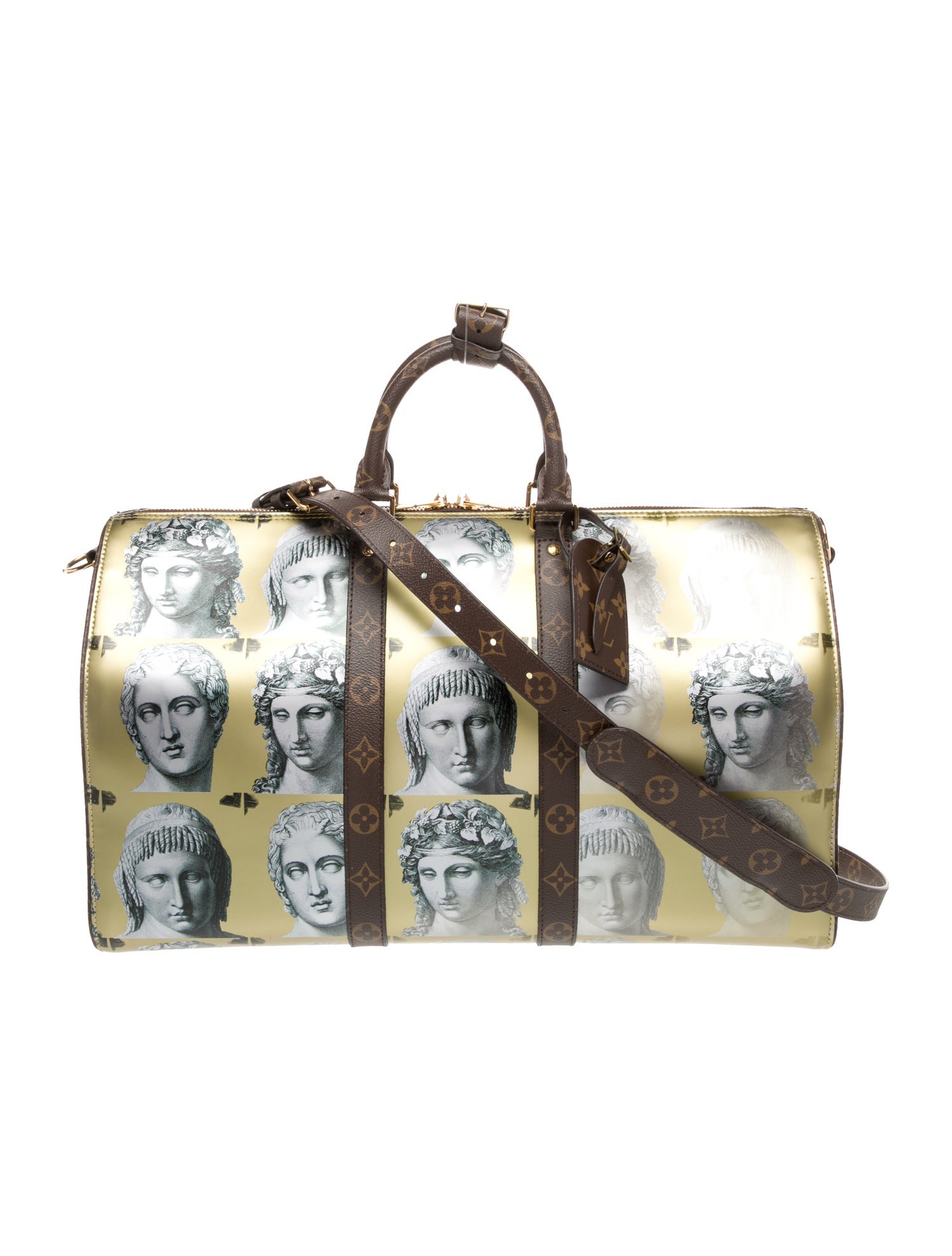 Louis Vuitton x FORNASETTI LV Monogram Faded Portrait Keepall Bandouliere 45