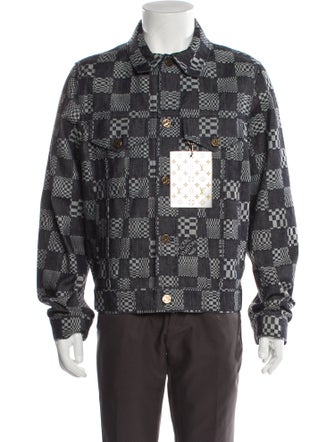 Louis Vuitton 2023 DISTORTED DAMIER Denim Jacket