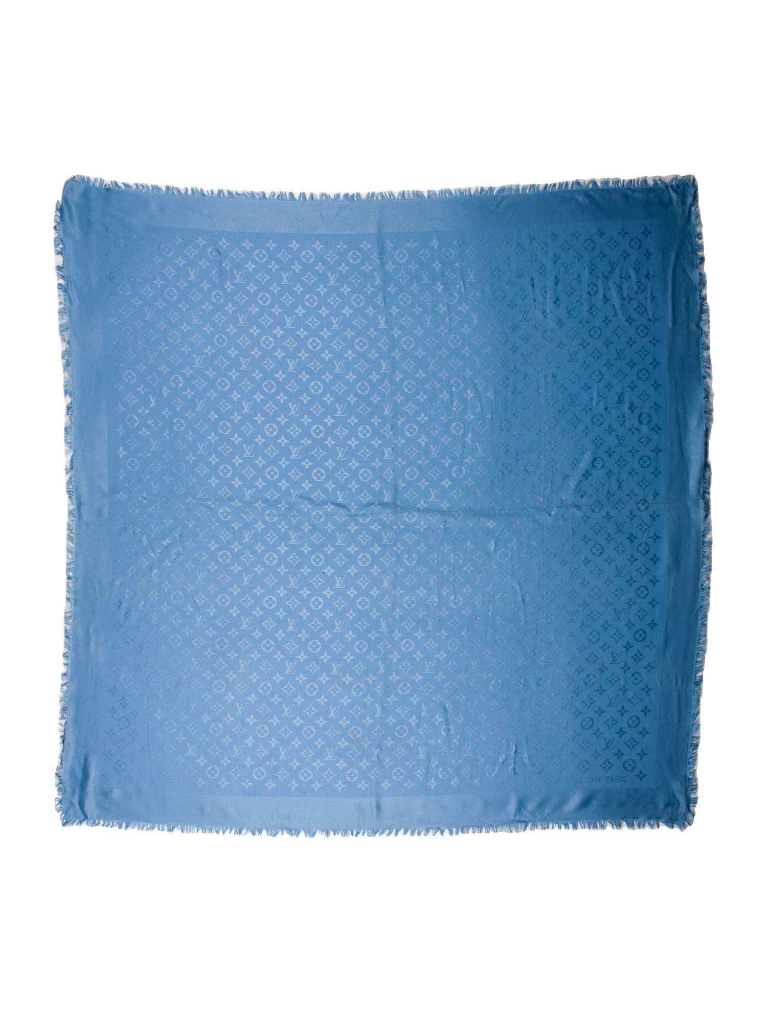Louis Vuitton Silk Monogram Pattern Shawl