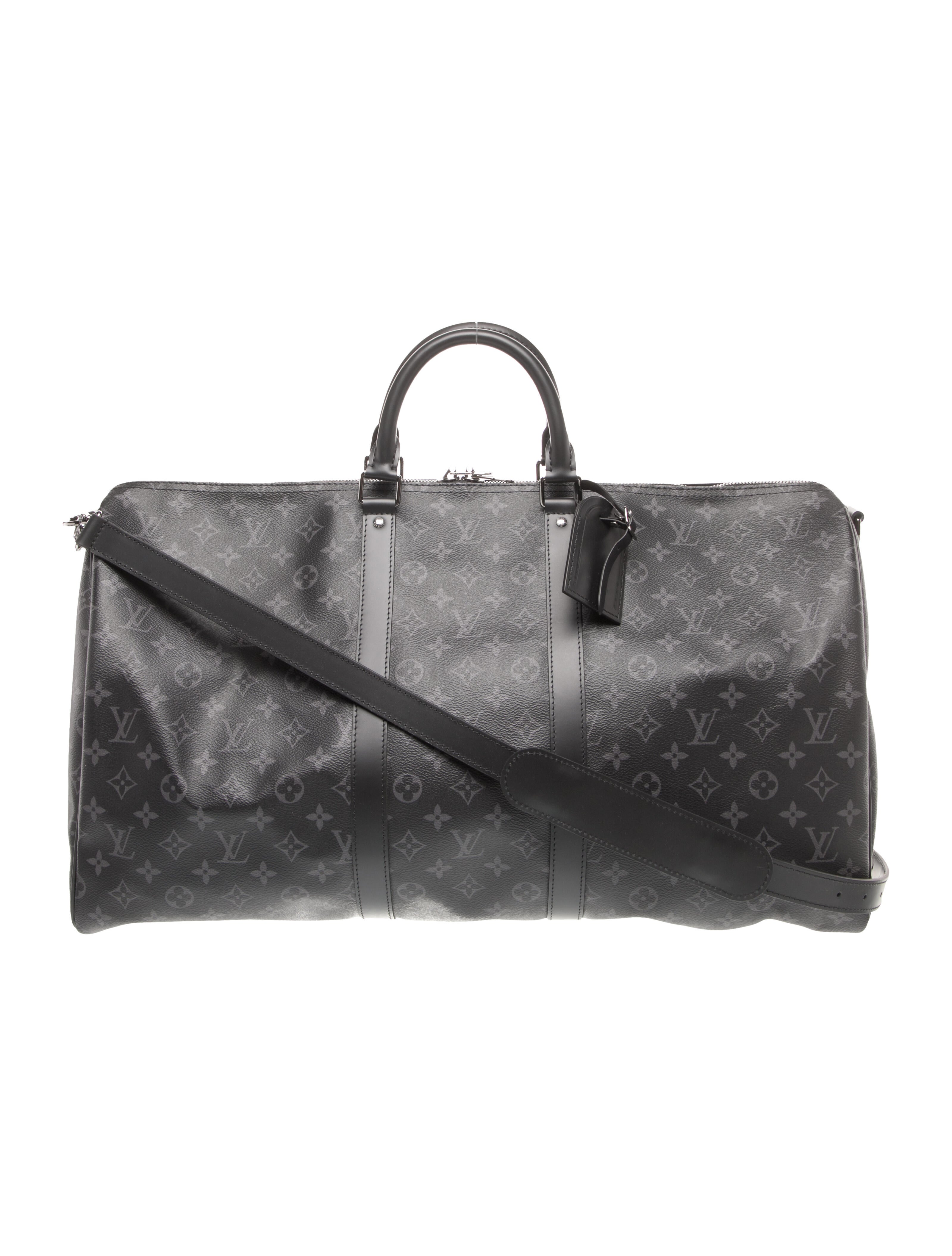 Louis Vuitton Monogram Eclipse Keepall Bandouliere 55