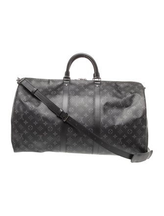Louis Vuitton Monogram Eclipse Keepall Bandouliere 55