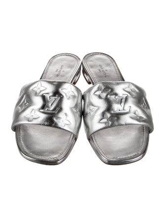 Louis Vuitton LV Monogram Leather Slippers