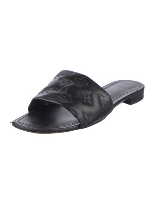 Louis Vuitton LV Monogram Leather Slides