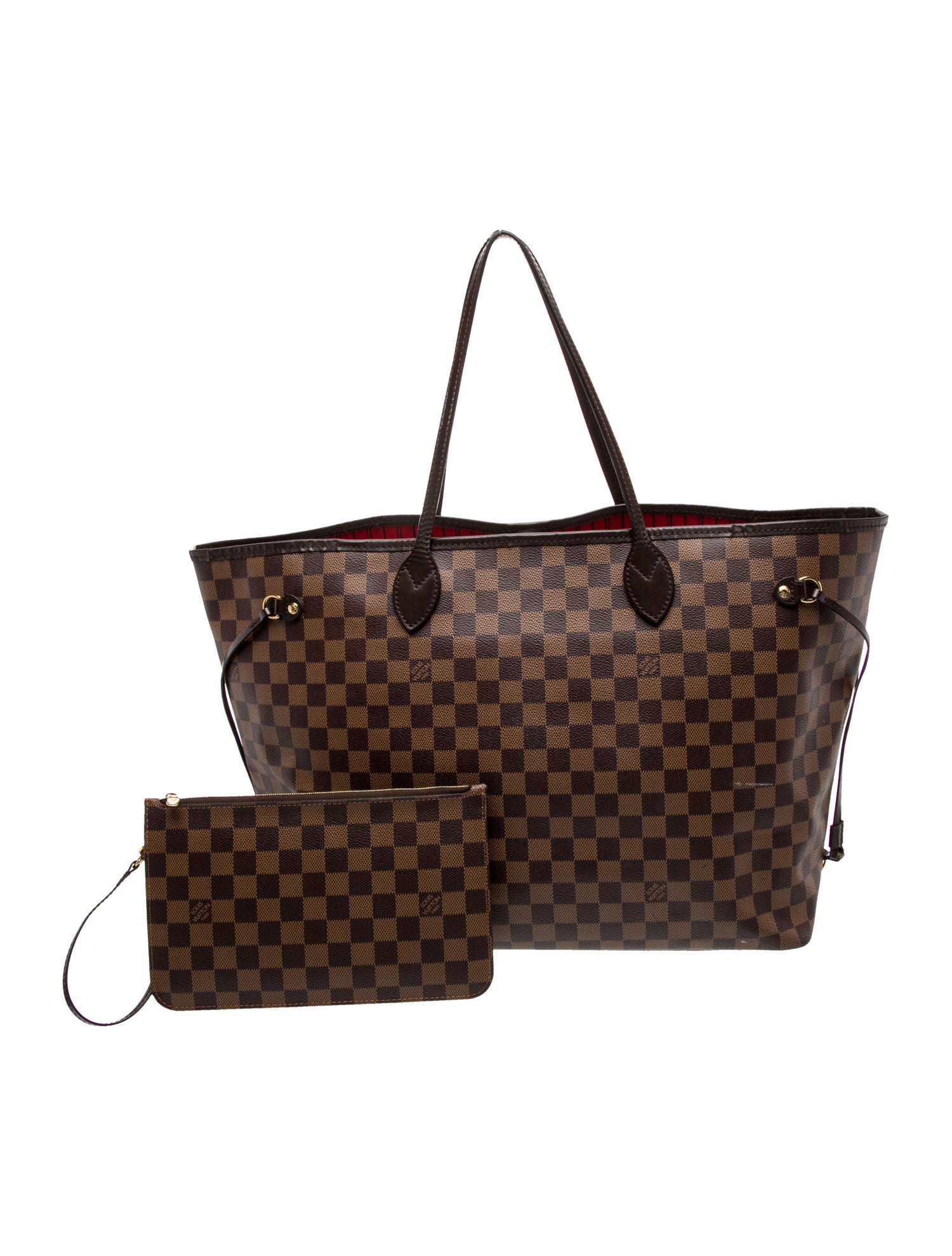 Louis Vuitton Damier Ebene Neverfull w/Pouch GM