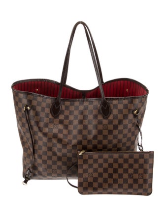 Louis Vuitton Damier Ebene Neverfull w/Pouch GM