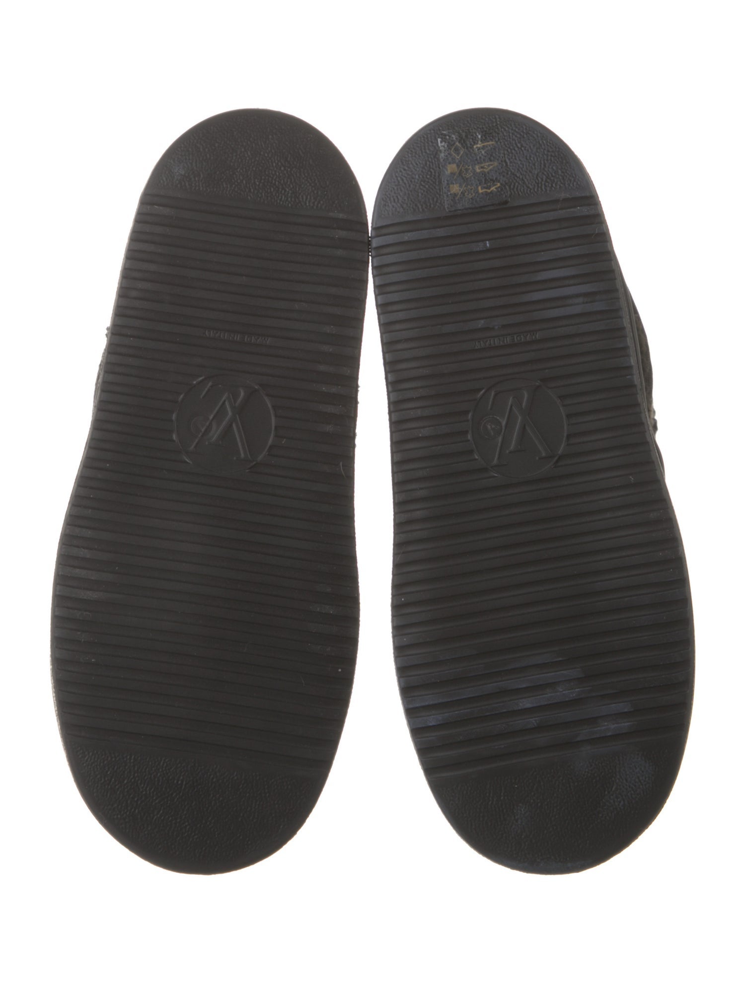 Louis Vuitton LV Monogram Shearling Lace-Up Boots