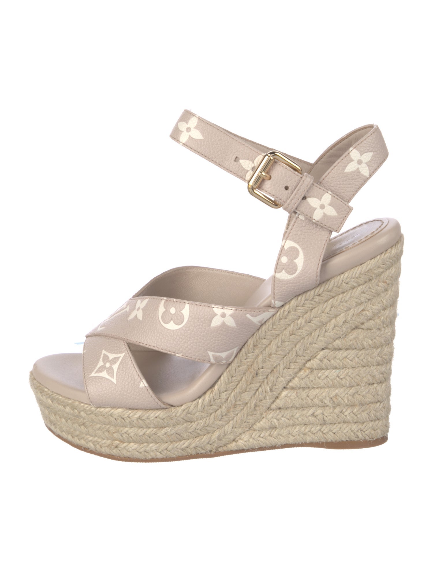 Louis Vuitton Monogram Pattern Leather Espadrilles