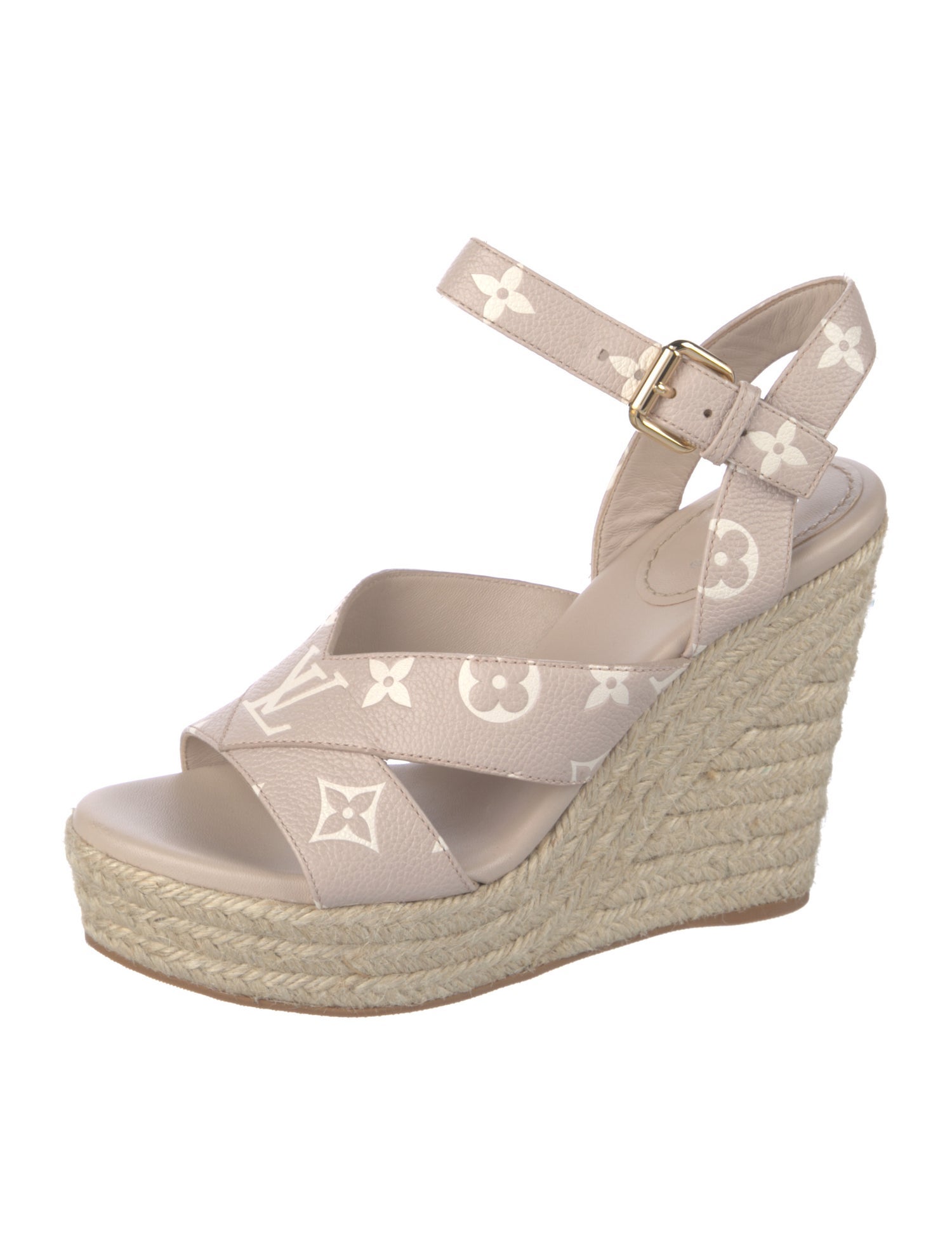 Louis Vuitton Monogram Pattern Leather Espadrilles