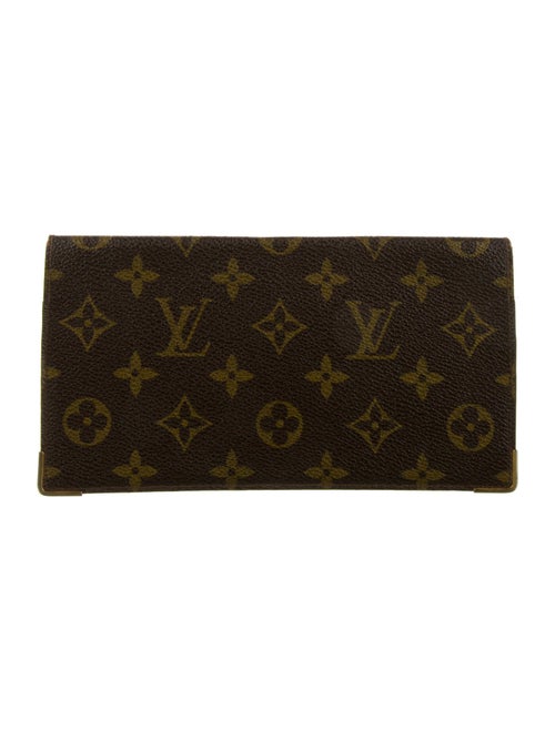 Louis Vuitton LV Monogram Coated Canvas Checkbook Holder